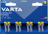 Bateria LR6 Varta Longlife Power 1.5V MN1500 AA B8