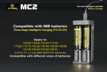 Ładowarka MC2-C Xtar Li-Ion 3.7V 18650 21700 26650