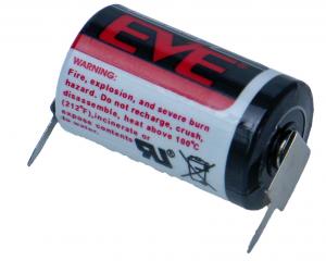 Bateria ER14250 EVE 3.6V 1/2AA LS14250 blaszki 1x1